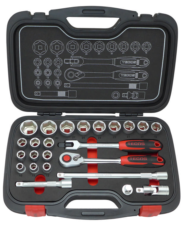 T-2024 Hylsnyckelsatser, 1/2