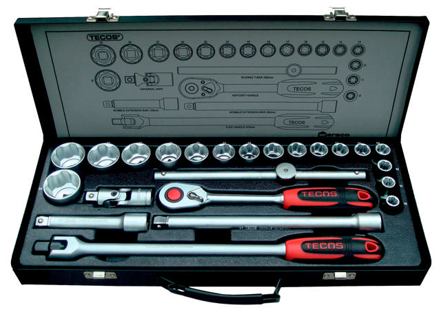 Hylsnyckelsatser T-1224M (1/2