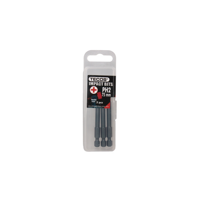 PH Bits, PH2 × 75 mm, 3 stk.