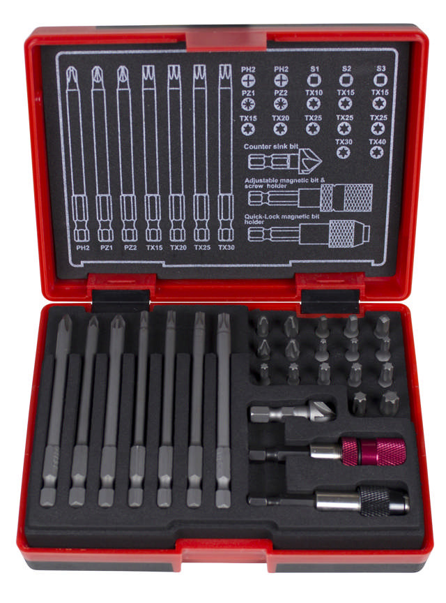 Bitsset, T-B027 27 delar, 10st/Display