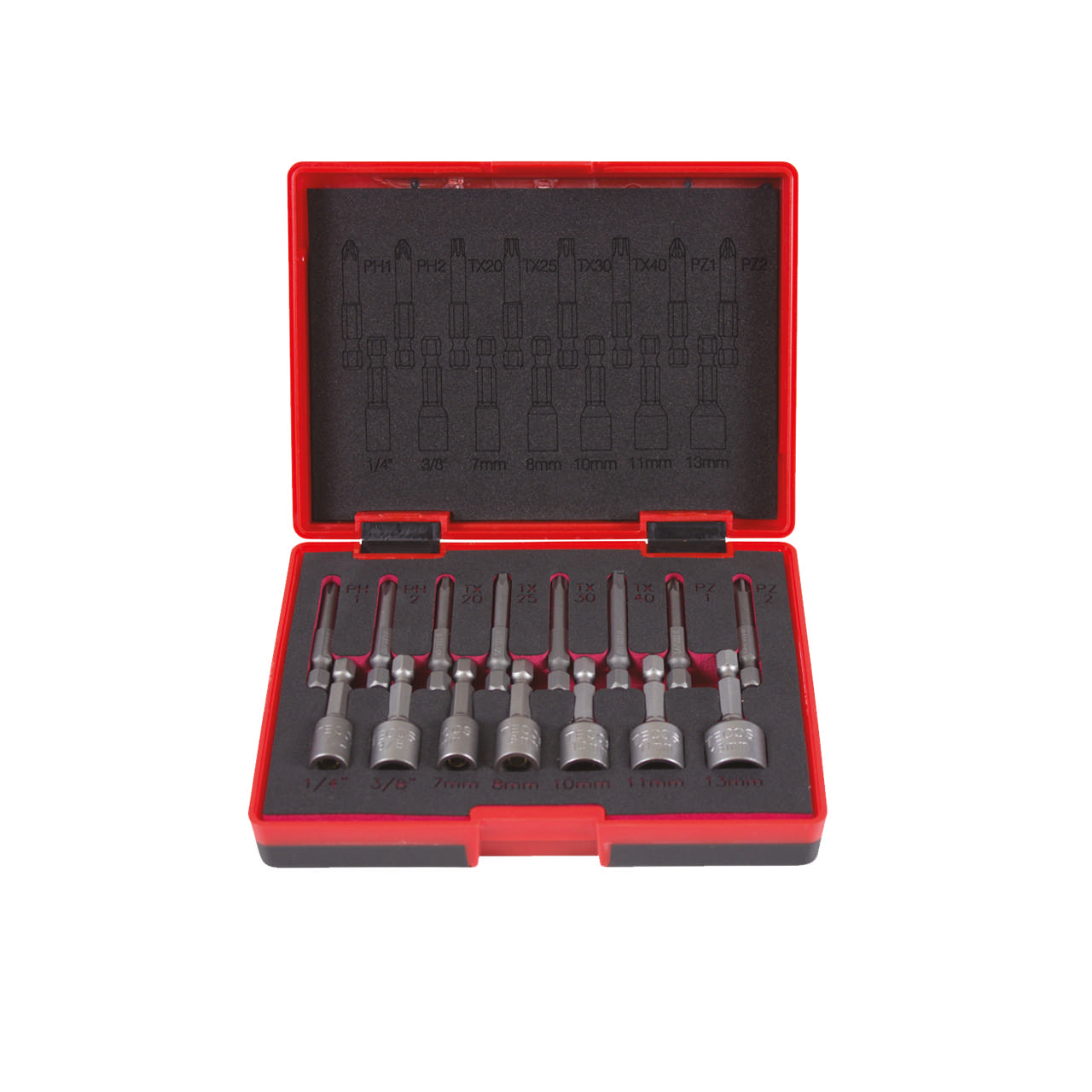 T-B015 Bitsset 15 delar m/magnethylsor