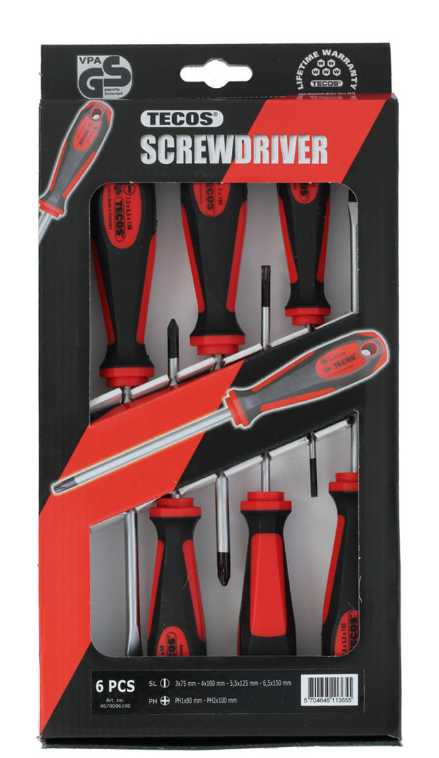 Skruvmejselset 6 delar