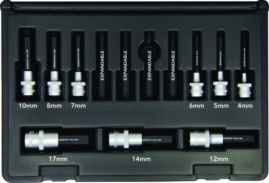 Set 9 ProHold Hex Bits 50 mm