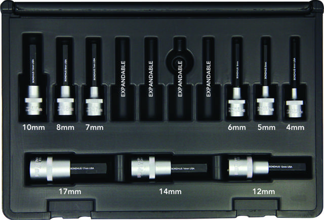 Set 9 ProHold Hex Bits 50 mm