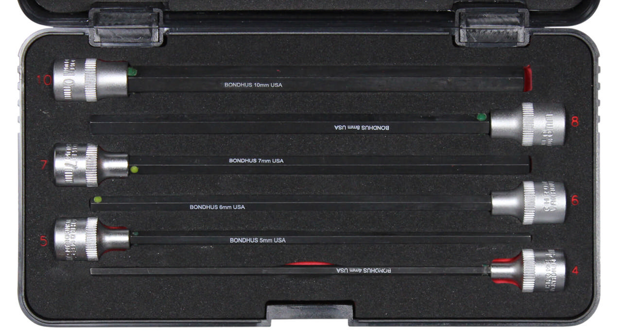 Set 6 ProHold Hex Bits 150mm