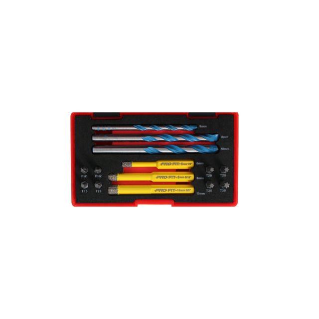 Diamant/konstructions borrsatser, 14 delar