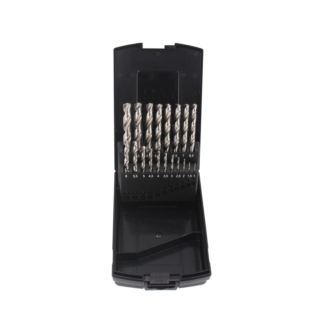 HSS Pro Bright metallborrsats, 19 delar: 1 - 10 mm