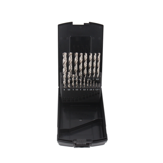 HSS Pro Bright metallborrsats, 19 delar: 1 - 10 mm
