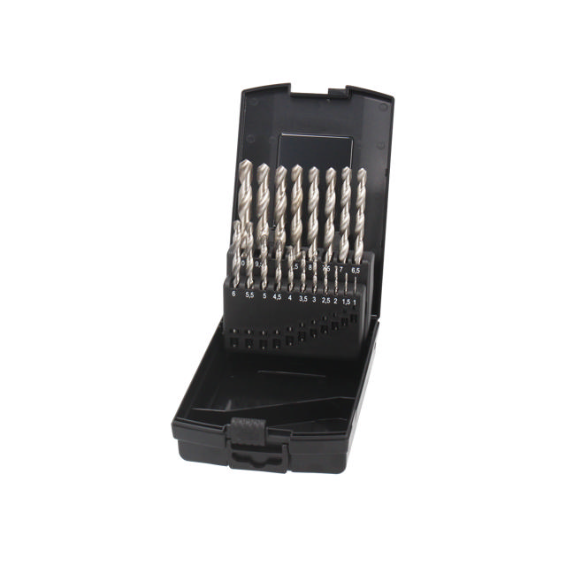 HSS Pro Bright metallborrsats, 19 delar: 1 - 10 mm