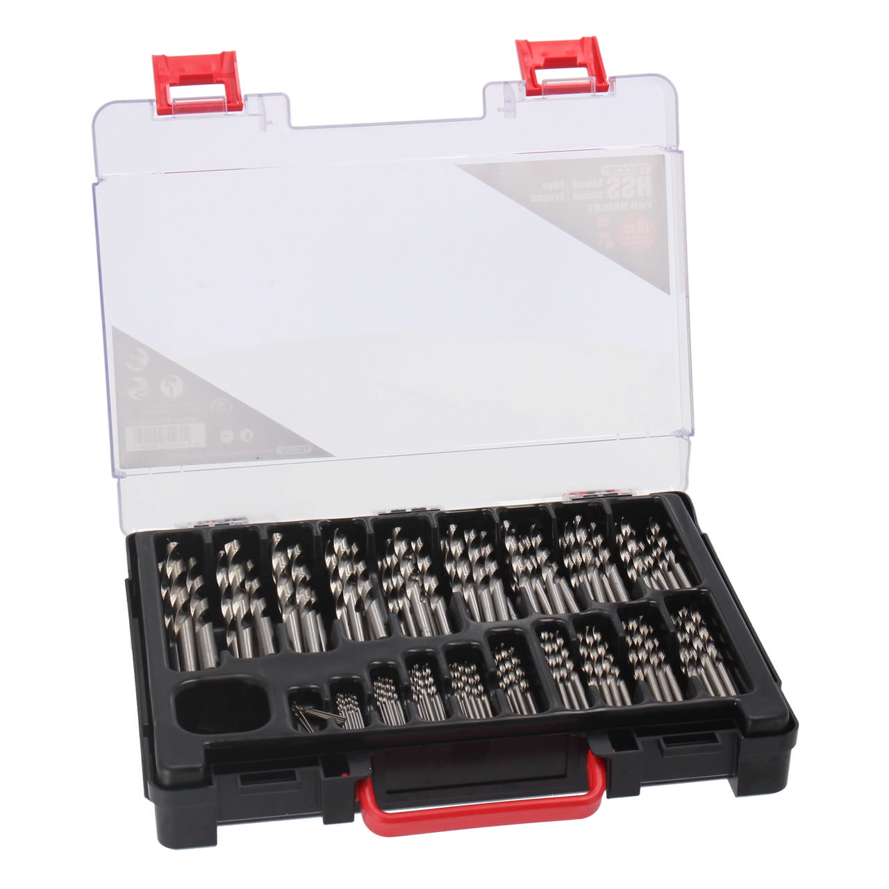 HSS Pro Bright metallborrset, 170 delar: 1 - 10 mm