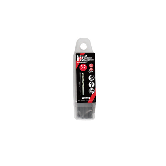 HSS borr Pro Bright, 3,2 × 65 mm, 10 st.