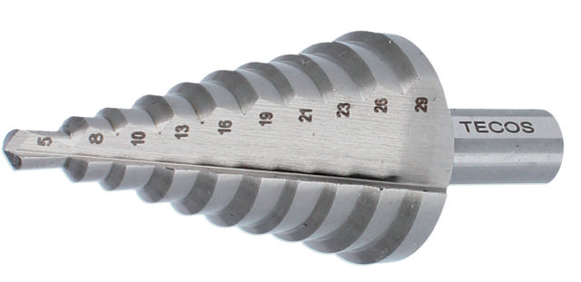 Stegborr PG29, 10 steg: 5 - 29 mm
