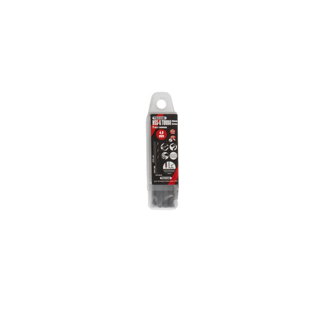 HSS-G Turbo borr, 4,0 x 75 mm, DIN 388, Box 10 stk.