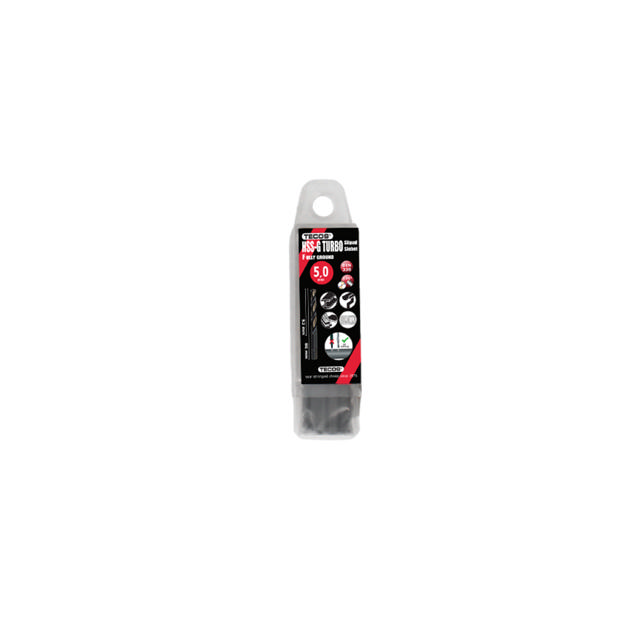 HSS-G Turbo borr, 5,0 x 86 mm, DIN 388, Box 10 stk.