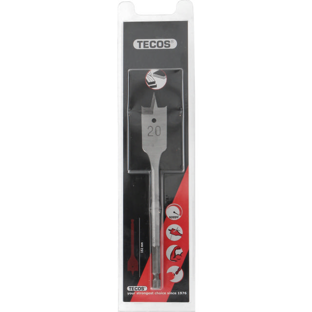 Flatborr 20 x 152 mm