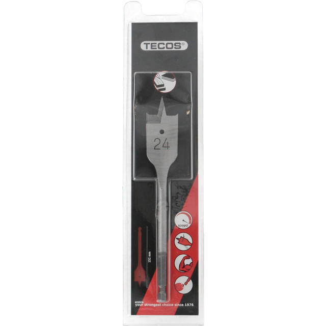 Flatborr 24 x 152 mm