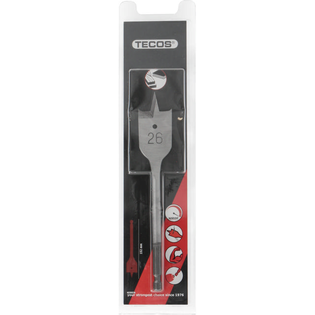 Flatborr 26 x 152 mm