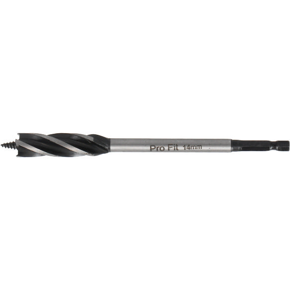 4 Flute Spiralborr 14 x 165 mm