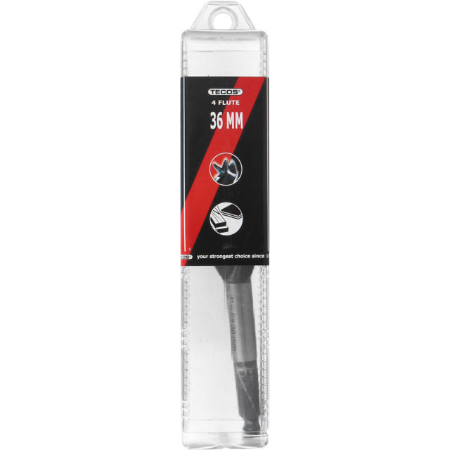 4 Flute Spiralborr 36 x 165 mm