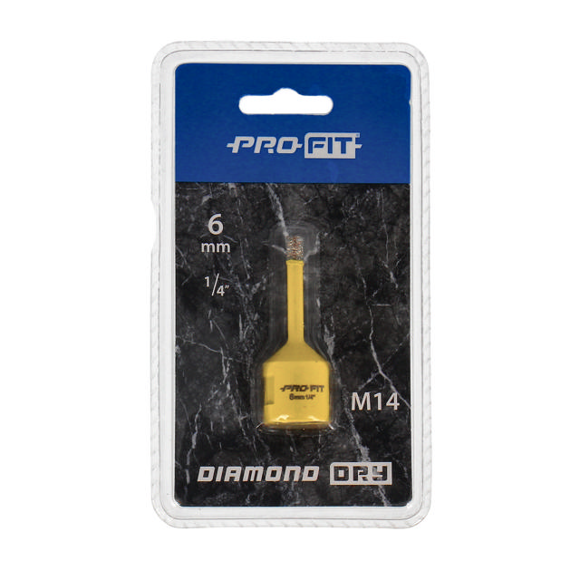 Diamantborr M14 fæste x 6 mm