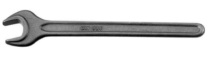 Gaffelnøkkel  Sort, 80 mm