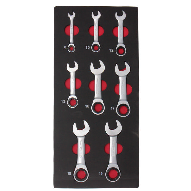 Ringspärrnyckelset 8 - 19 mm