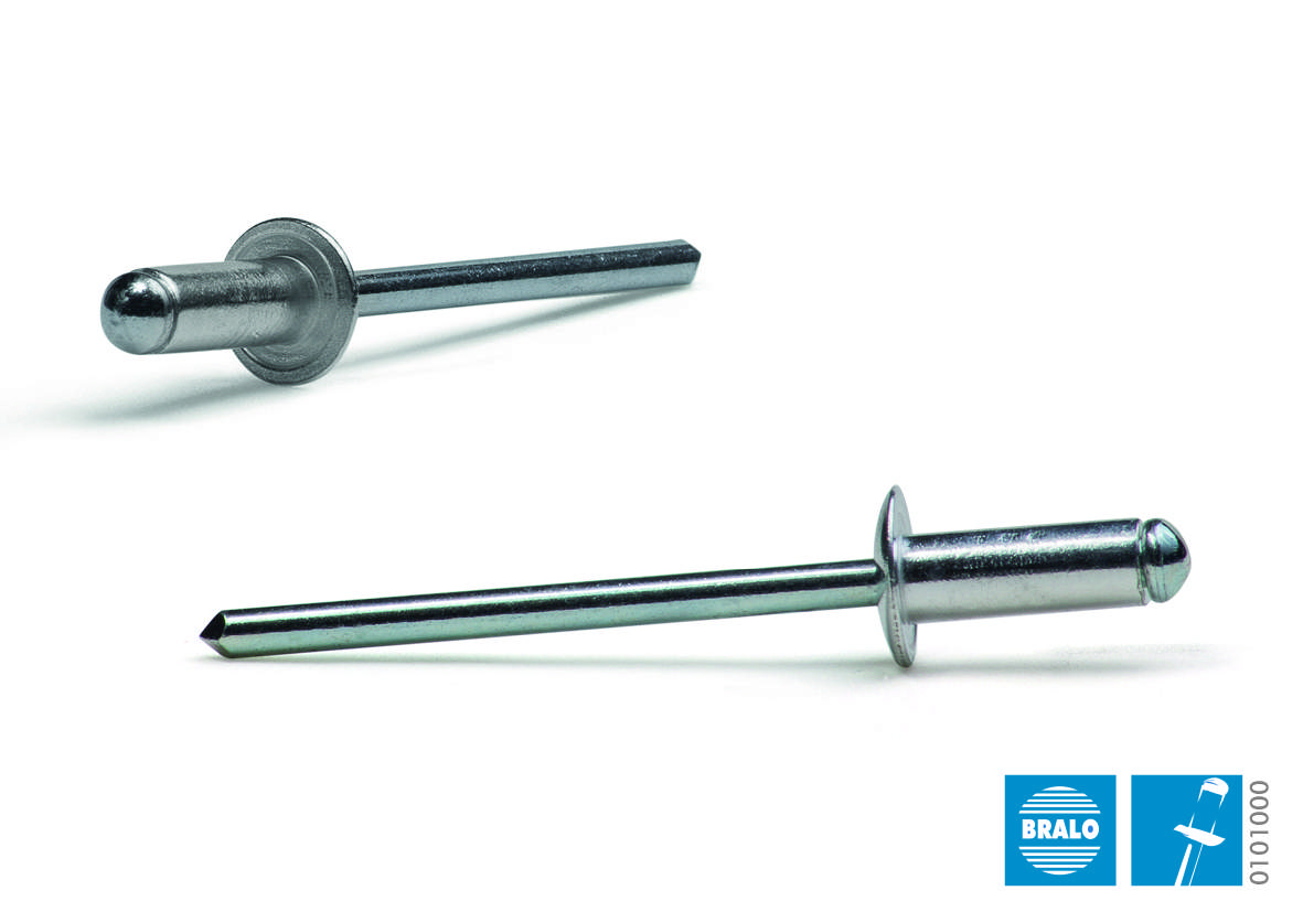Blindnitte 4,0 x 10 mm Alu/Stål, 500 stk.