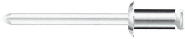 Blindnitte 3,2 x 6 mm Stål/Stål, 500 stk.