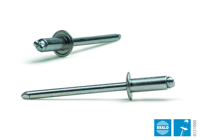 Blindnitte 6,4 x 30 mm Stål/Stål, 100 stk.