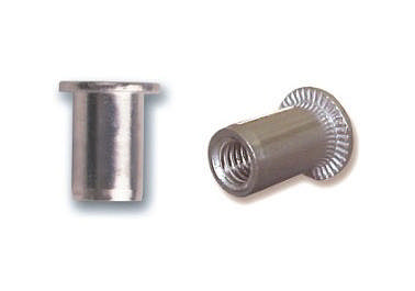 Gevindnitte M4 x 9,5 mm Alu, 500 st.