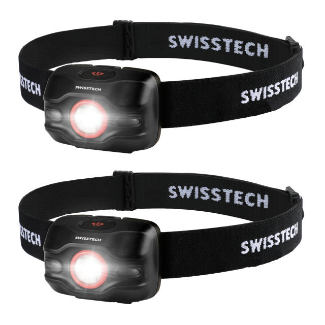 Pannlampa, 250 LM - Svart, 2pk.