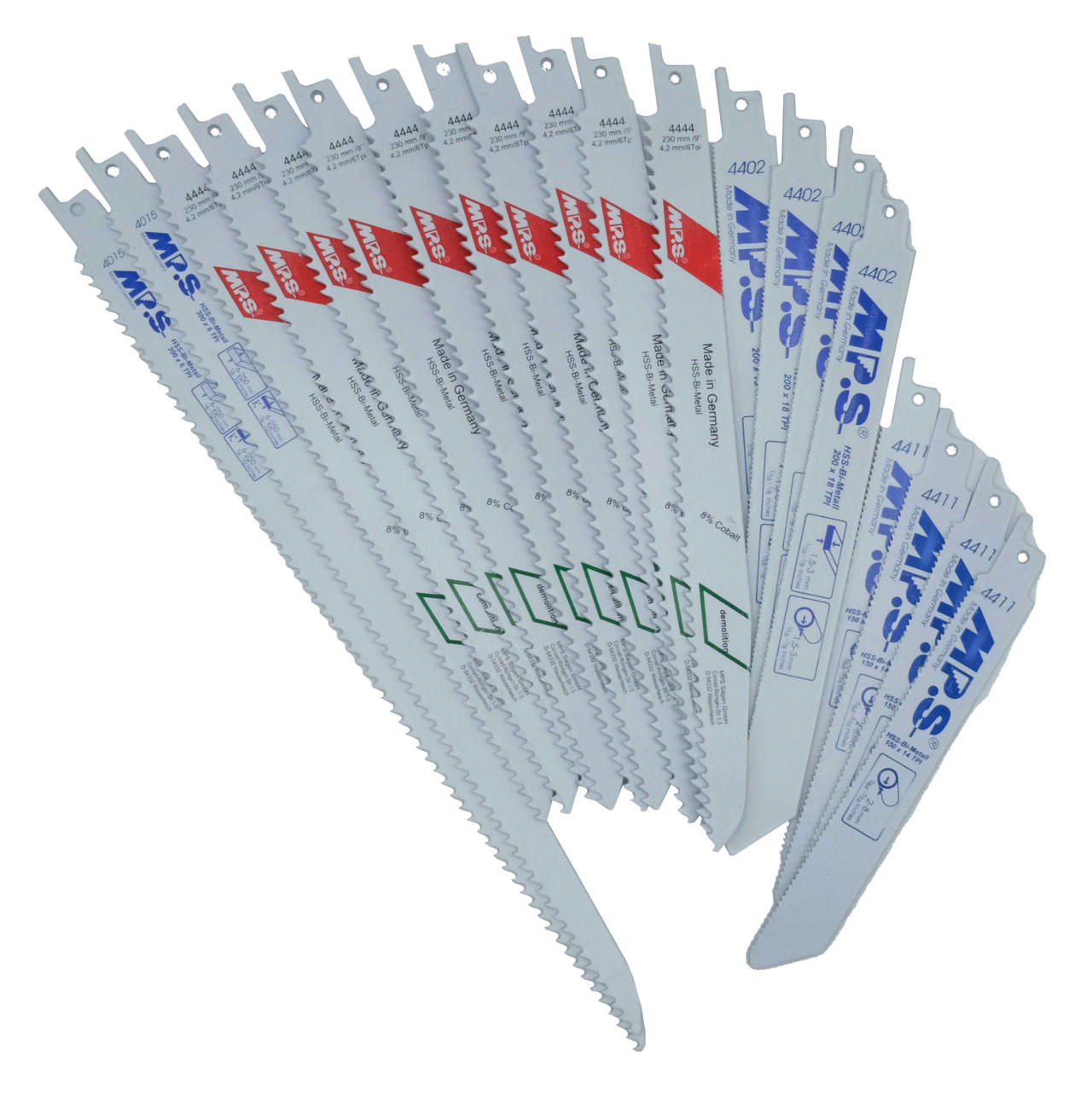 Tigersågklinga, mix 20 klingor