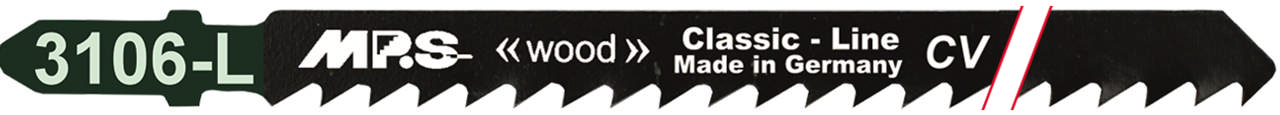 Sticksågsblad 3106L - 5 st., 132mm CrV 6tpi