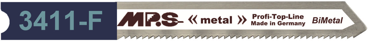 Sticksågsblad 3411-F, 5 st. 75 mm BiM 21 tpi