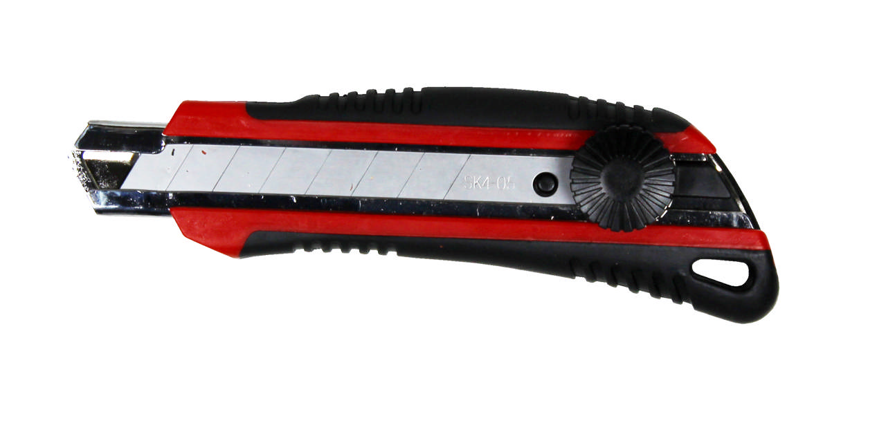 Brytblad kniv 18 mm m/skruelås