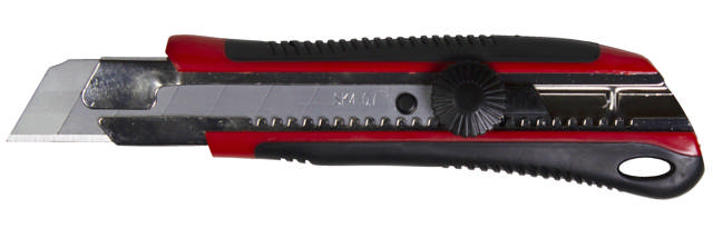 Brytblad kniv 25 mm med skruvlås