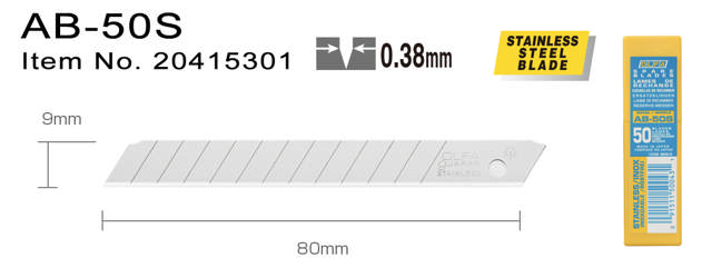 AB-50S Brytbladsknivar 9 mm