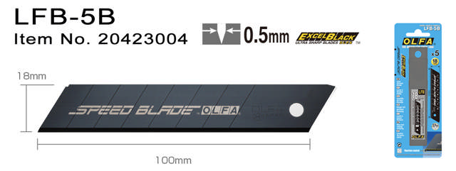 LFB-5B Speed blade 5 stk 18 mm