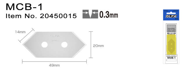 MCB-1 Knivblad 5-pack t/MC-45