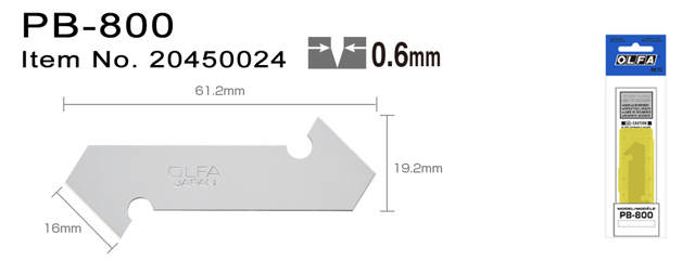 PB-800 Knivblad 3-pack till