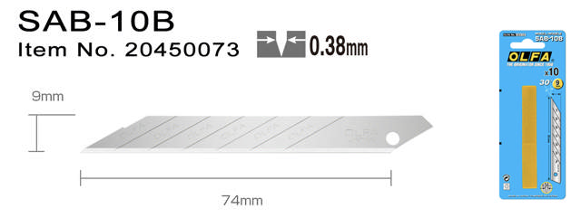 SAB-10B Brytblad 30° - 10 st.