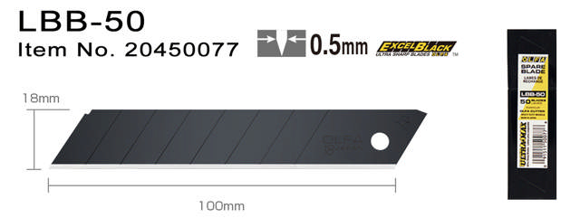 LBB-50 Brytblad 18 mm svarta