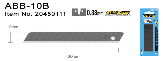 ABB-10B Brytblad 9 mm svarta