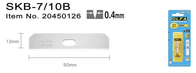 SKB-7/10B Knivblad 12,5 mm