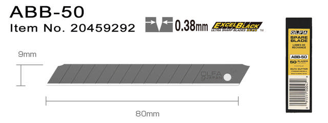 ABB-50 - Brytblad 9 mm 50-pack