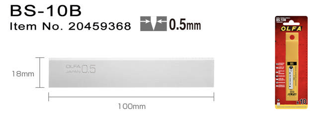 BS-10B Skrapblad 18 mm10-pack