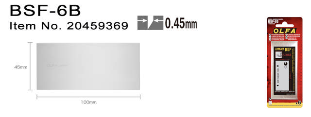 BSF-6B Skrapblad 45 mm 6-pack