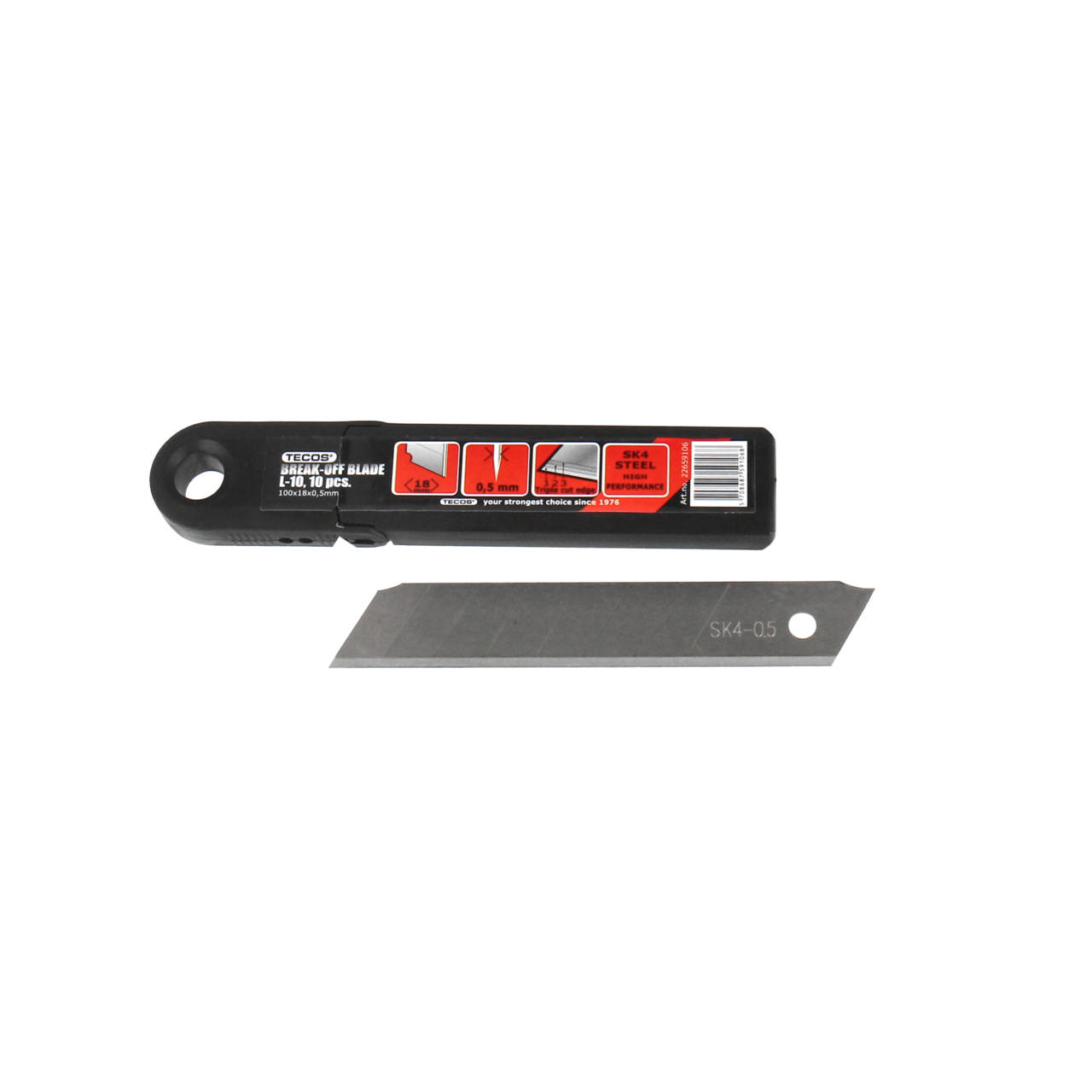 Knivblad brekkav 18 mm 10 stk.