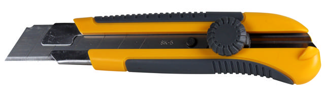 Avbrytbar kniv 25 mm m/skruvlås