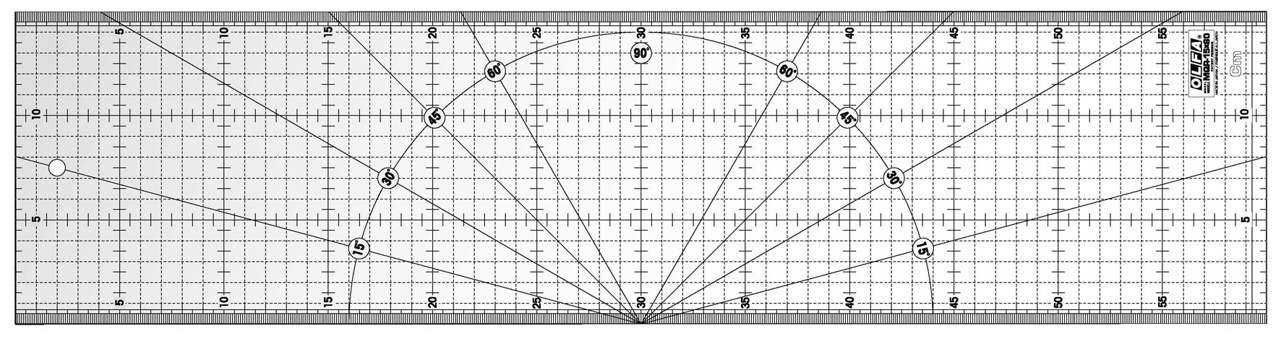 MQR15X60 Quilt ruler NonSlip
